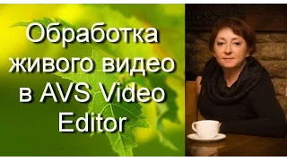 Обработка живого видео в AVS Video Editor