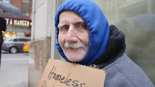 This is Charlie's first day homeless.