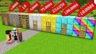 ¡Encontramos LAS CASAS MAS CARAS de MINECRAFT! 😱 ¿Cuál Comprarías? 🤔