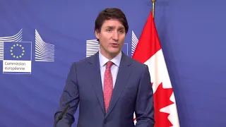 Canadian PM and EU Commission President Deliver Remarks Ahead of Summit I LIVE