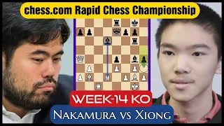 Hikaru's Perfect Double Exchange Sacrifice| Hikaru vs Xiong |2022 Chess.com Rapid Chess Championship