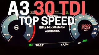 Audi A3 30 TDI 116 HP 8Y 🚀 | Acceleration & TOP SPEED