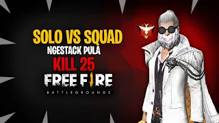 SOLO VS SQUAD EMULATOR NGESTAK MASIH BISA KILL 25!