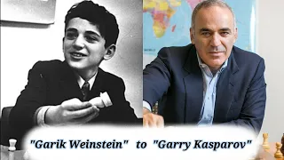 Kasparov talks about changing his name from "Garik Weinstein" to "Garry Kasparov"