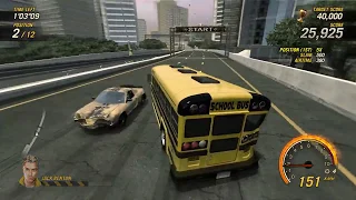 FlatOut: Ultimate Carnage  # Gameplay FHD 60FPS #  School bus # City central 2 # Carnage mode