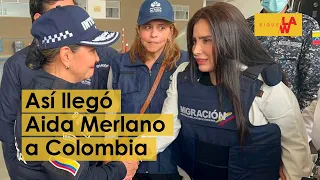 Así fue la llegada de Aida Merlano a Colombia