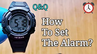 Digital Sport Watch | How To Set The Alarm? (Q&Q)