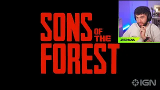 Zerkaa reacts to Sons of the Forest 1.0 (Exclusive Trailer)