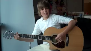 Justin Bieber 2009 (15 years old)  "Lonely Girl" Acoustic at Seventeen Magazine