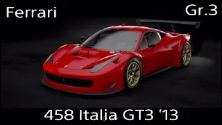 Ferrari 458 Italia GT3 '13 Setup 2021 - Gran Turismo Sport