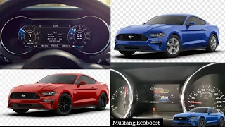 Mustang GT vs Mustang EcoBoost 0-200 Speed Acceleration || 2Gud Tuber