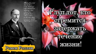 Ромен Роллан/Romain Rolland. Глуп тот, кто стремится задержать течение жизни!