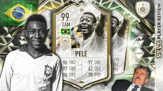 THE BEST CARD IF FIFA 22! 99 ICON PELE PLAYER REVIEW!