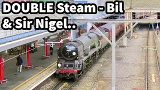 DOUBLE STEAM...! ONE Sparkling CLEAN - The Other a TAD RUSTIC..! BIL & Sir Nigel at Crewe! 04/06/24