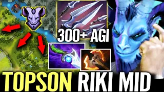 🔥 TOPSON Riki FORGOTTEN MID — Diffusal + Fury MAX Wraith Band Build vs Nature Prophet Dota 2 Pro