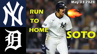 Yankees vs. Tigers Game Highlights , May 03 2024 | MLB Season 2024