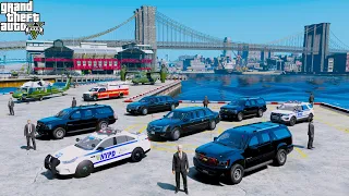 GTA 5 Presidential Mod President Biden Secret Service Motorcade Escorted By NYPD In Liberty City
