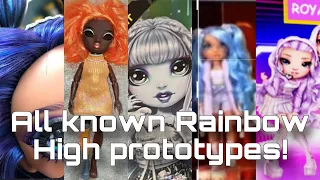 THE WORLD OF RAINBOW HIGH PROTOTYPES! The original Krystal, Blue Brianna, Purple Minnie and more!