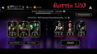 MK mobile  battle 120 Fatal Black Dragon Tower