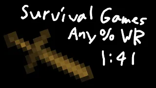 Survival Games in 1:41 (Minecraft Bedrock World Record)