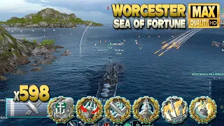 Cruiser Worcester: Excellent player fighting hard for win - World of Warships