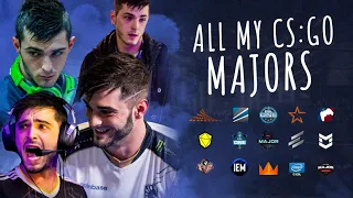 ALL MY 18 CSGO MAJORS IN 12MIN 🤩 | shox