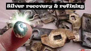 How much silver in silver plated contacts? Silver recovery & refining  / full processing & refining