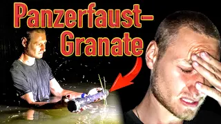 Panzerfaust- Granate bei Schatzsuche gefunden!! (Sondeln mit Metalldetektor nach verlorener Uhr)