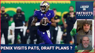 New England Patriots: Michael Penix Visits, Bigger Draft Need WR or O-Line? Late-Round Gems?