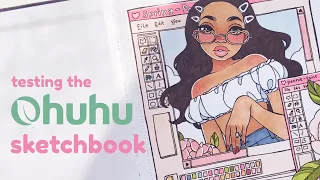 Draw with me 🌸✨ | testing the Ohuhu sketchbook!