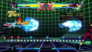 UMVC3: Ryu - 1,000,000+ Damage Combo Meterless (Two Assists)