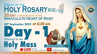 (LIVE) DAY - 1, Holy Rosary Retreat; Feast of St. Jerome | Saturday | 30 Sep 2023 | DRCColombo