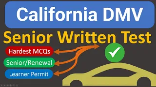 DMV Renewal Test for Seniors 2023 California 35 Hardest Questions Answers