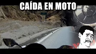 Motorcycle accident while driving a car.