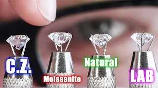 💎 How To Tell A Fake Or Real Diamond! I Spot A Cubic Zirconia, Moissanite, Lab & Earth Diamond