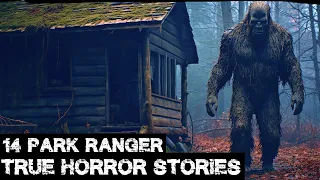 14 TRUE Extremely Terrifying Park Ranger Horror Stories Told In The Rain (Dogman,Cryptids,Creepy)