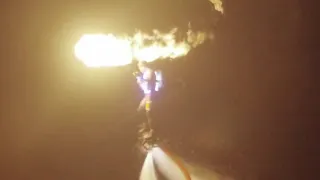 Огненное флайборд шоу
