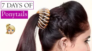 7 Days of Ponytails! | Classy Ponytails | A Week of Ponytails | 7 Ponytails For a Week | Hairstyles
