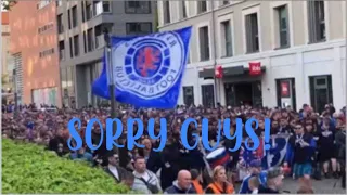 (Take 2) Rangers fans enjoy their trip to  Leipzig and my apology to them 👍🏽