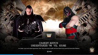 Undertaker vs kane casket match WWE 2k24