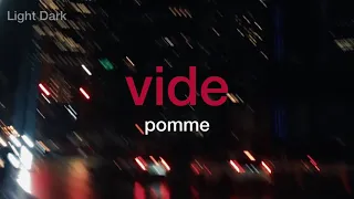 (eng/paroles) vide by pomme