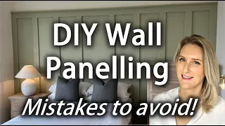 DIY wall panel wainscoting installation how to tutorial MDF panelling bespoke panelling