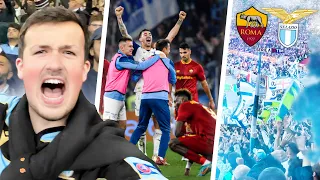 LAZIO SHOCK ROMA as STADIO OLIMPICO ERUPTS on DERBY DAY 🇮🇹