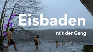 Eisbaden im Februar mit der Gang