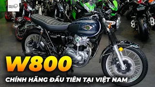Kawasaki W800 ABS 2023 lần đầu tiên bán chính hãng tại Việt Nam | MaxMoto |