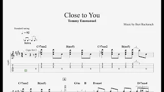 Close To You TAB PDF - Tommy Emmanuel Cover Guitar Pro TAB