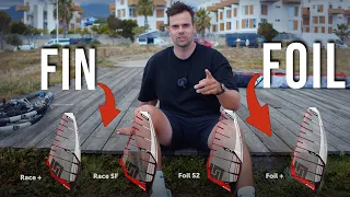 Windsurf SLALOM SAILS - my sail range & settings