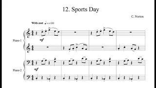 C. Norton - 12. Sports Day - Microjazz Piano duets collection 1 for piano four hands