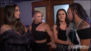 Ivy Nile, Tatum Paxley, Kayden Carter & Katana Chance Backstage: NXT July 5 2022