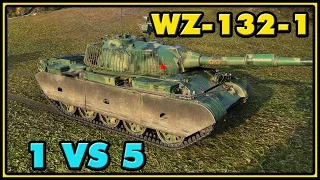 World of Tanks | WZ-132-1 - 8 Kills - 7,7K Damage - 1 VS 5 Gameplay